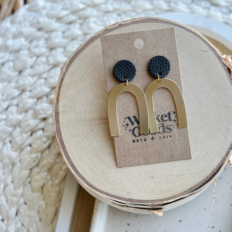 Senesca Studs | Coal