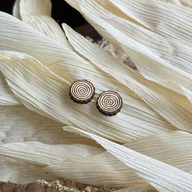 Wood Slice Studs