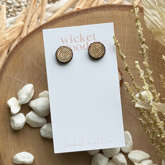 Wood Slice Studs
